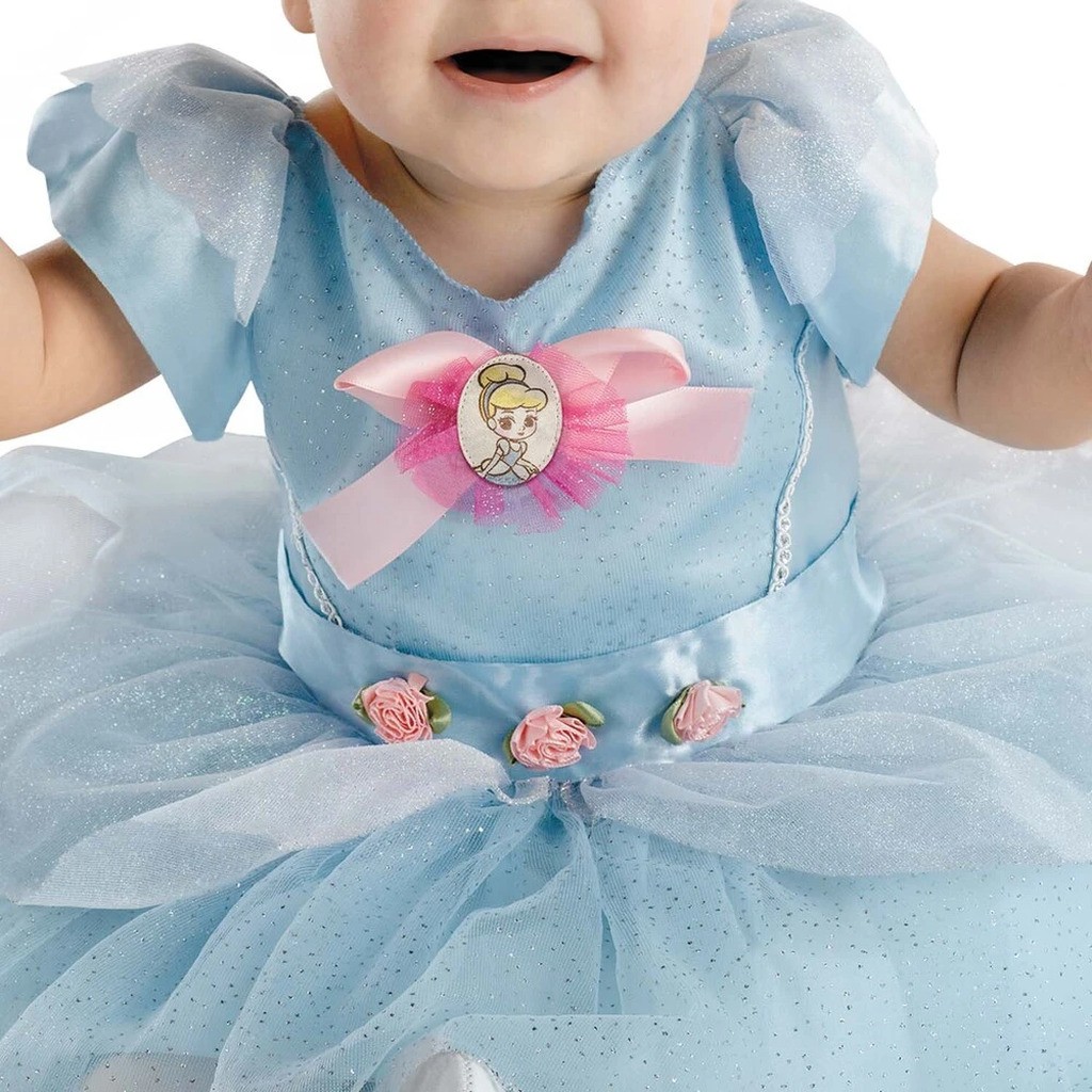 Prinsesse kjole blå str 12-18 mdr