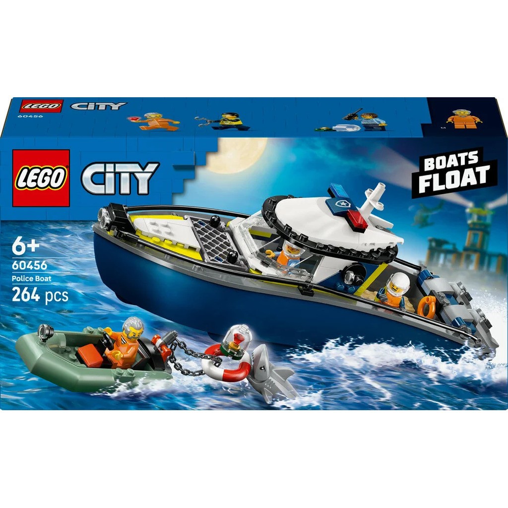 60456 LEGO City Politibåd på forbryderjagt