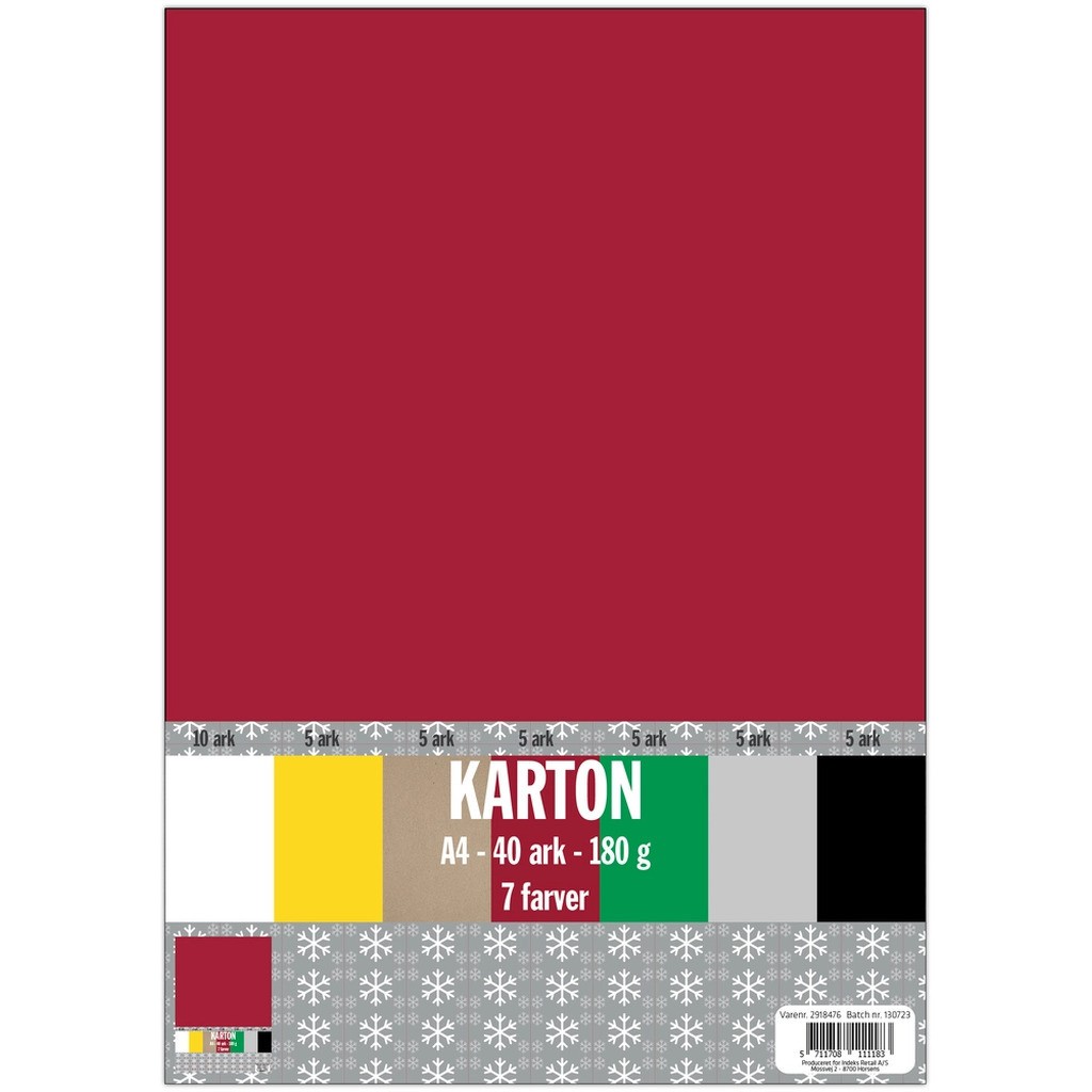 Karton A4 7 farver