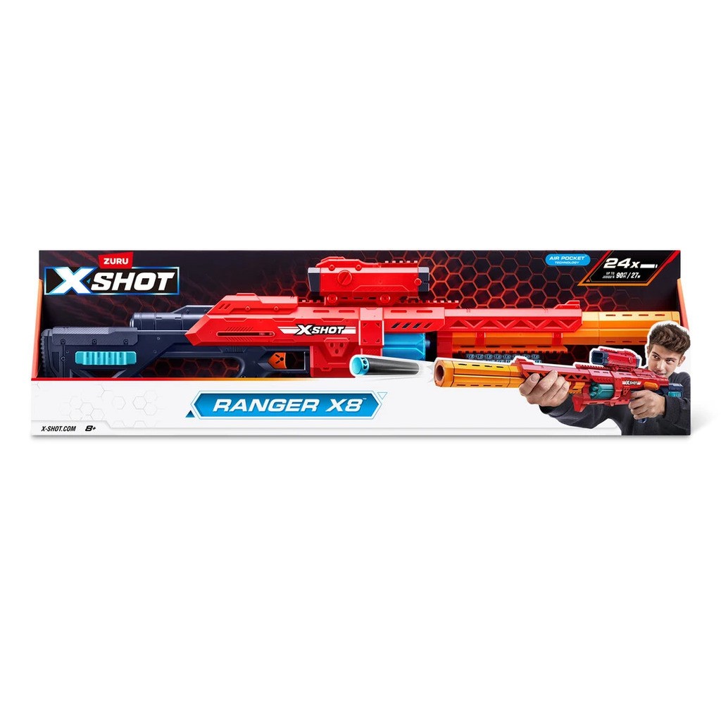 X-SHOT EXCEL RANGE X8 med 24 darts