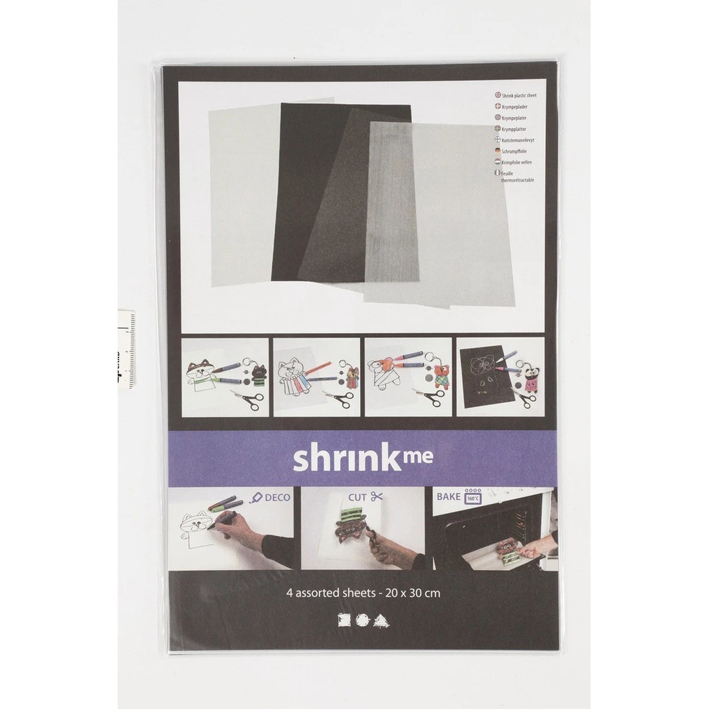 Krympeplast ass 4ark 20x30 cm