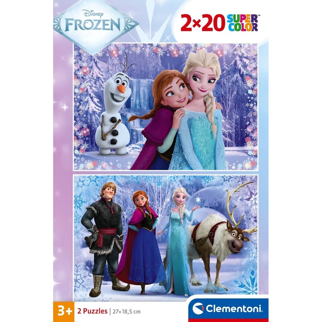 Puslespil Frozen 2x20 brikker