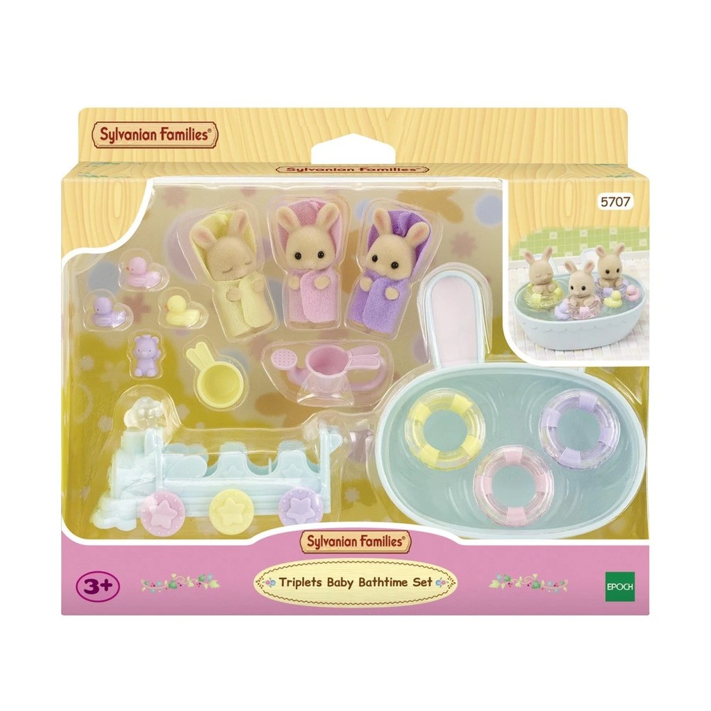 Sylvanian Families Trillingernes Badetid's sæt