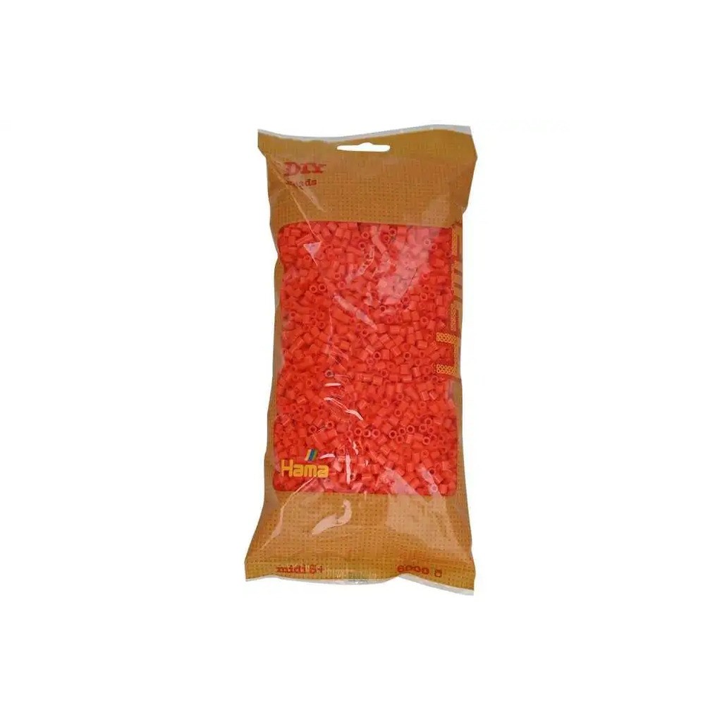 Hama midi perler 6000stk orange