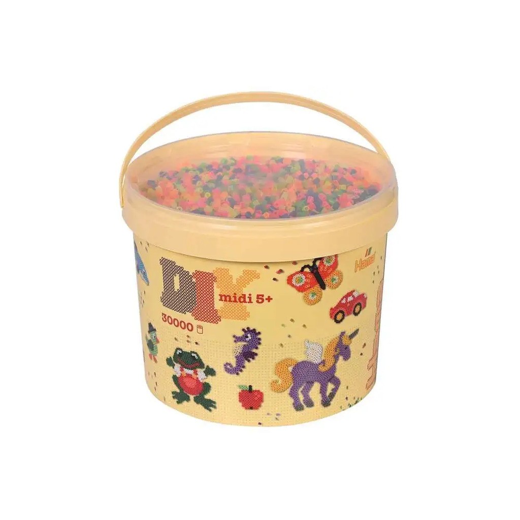 Hama midi perler 30.000stk. neon mix 51