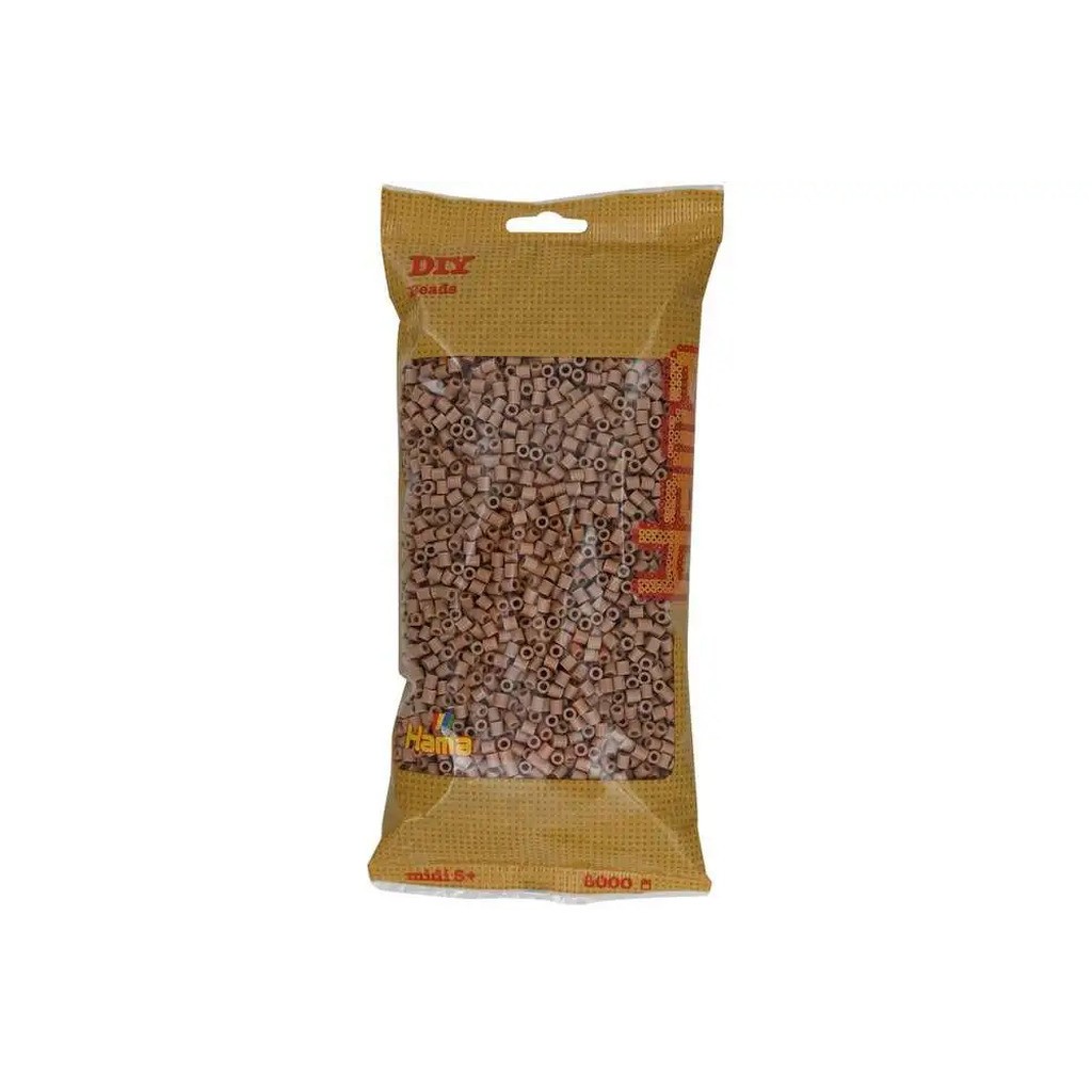 Hama midi perler 6000stk lys nougat
