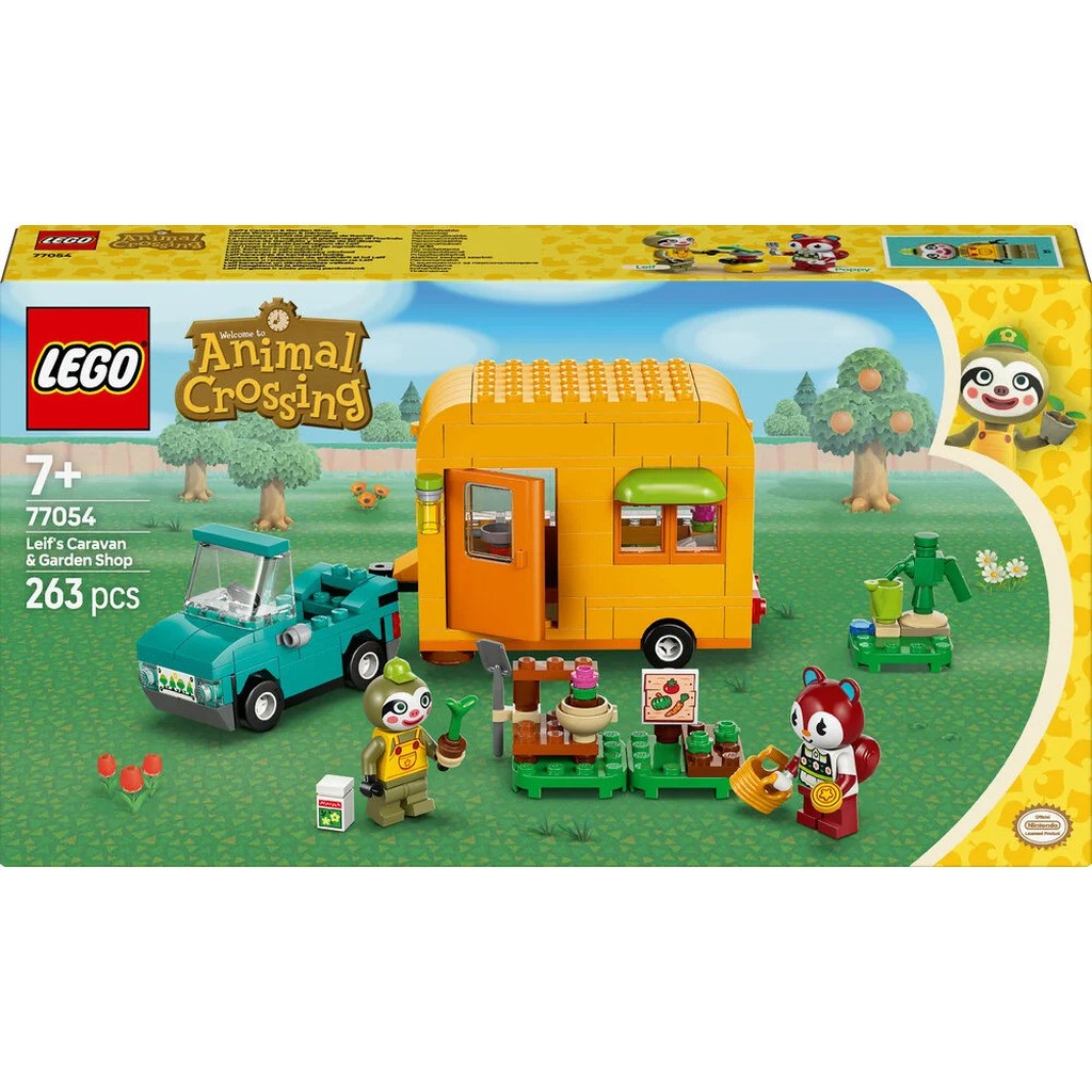 77054 LEGO Animal Crossing Leif med campingvogn og havebutik