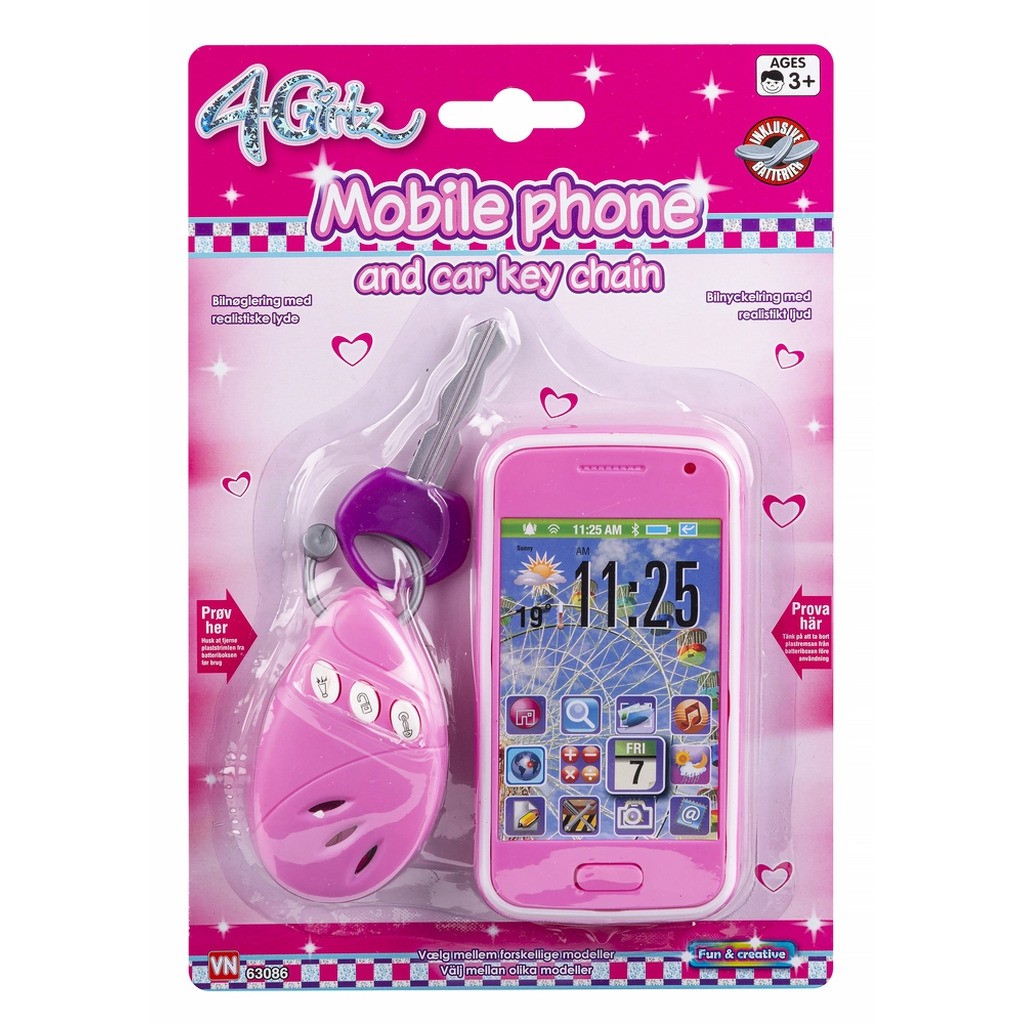 Mobil og bilnøgle ass