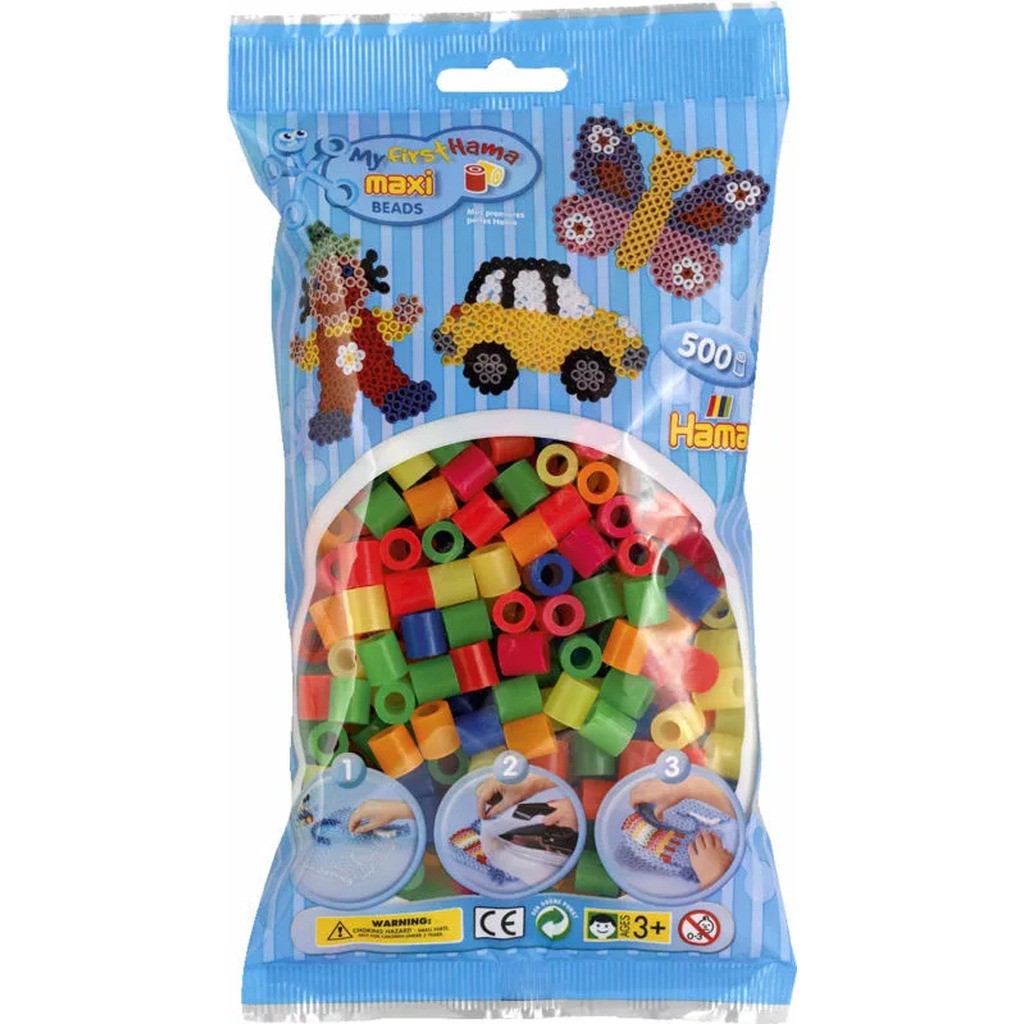 HAMA MAXI PERLER 500 NEON MIX