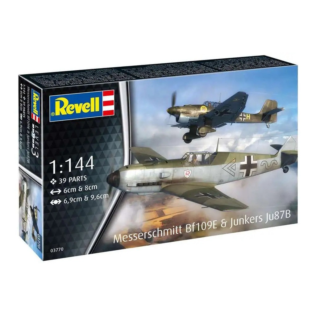 Messerschmitt Bf109E & Junkers Ju87B Stuka 1:144