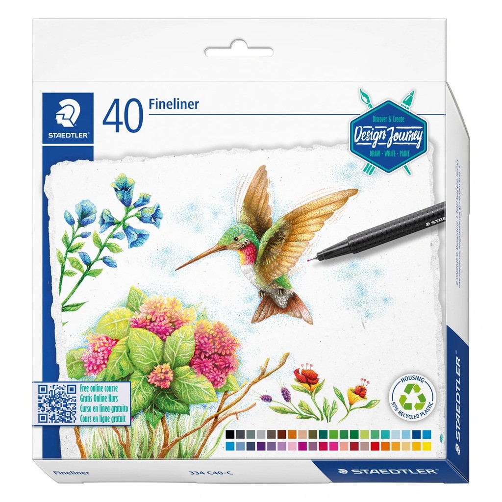 Staedtler fineliner Triplus 40 ass farver