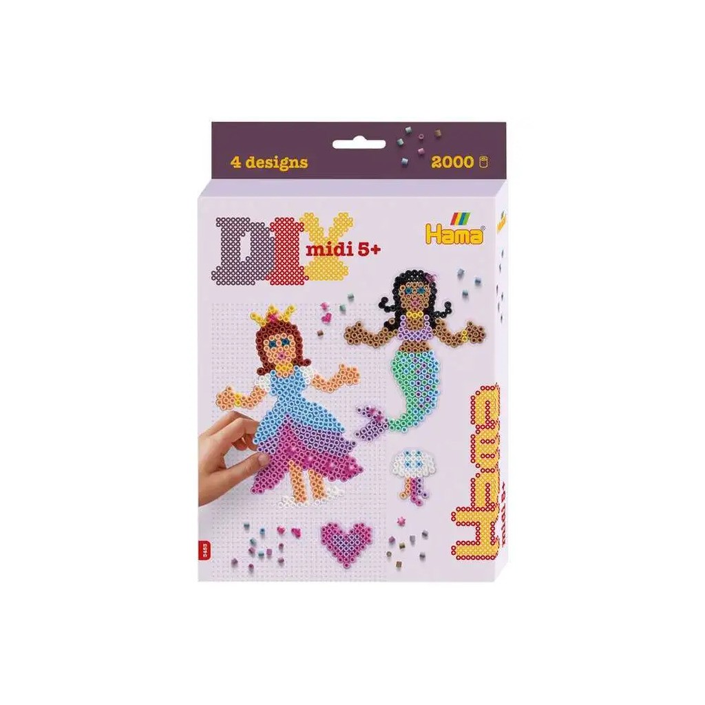 Hama midi ophængsæske prinsese og havfrue