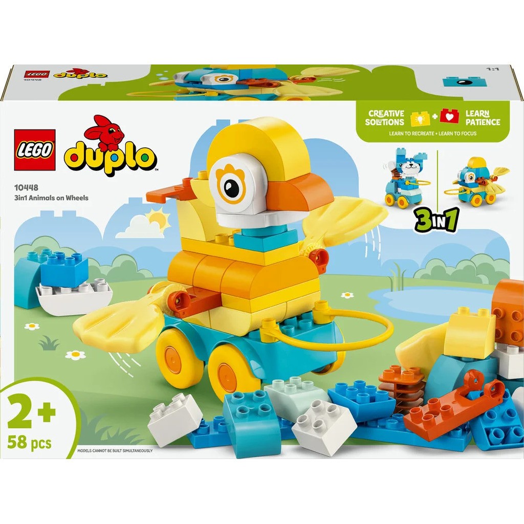 10448 LEGO DUPLO Town 3-i-1-dyr på hjul