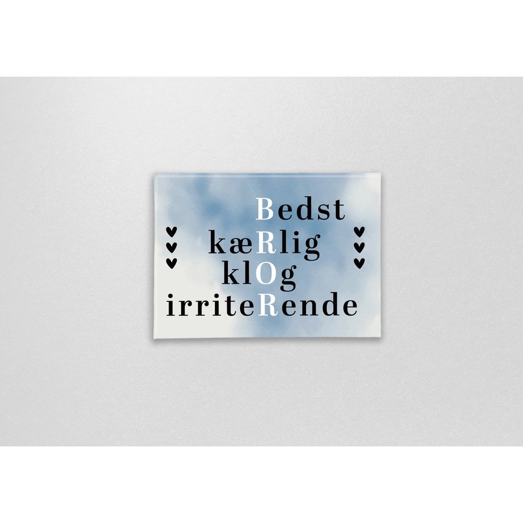 Magnet med citat bror, du er fantastisk