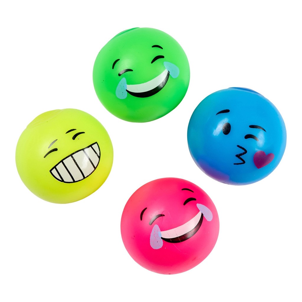 Stressbold med ansigt asst