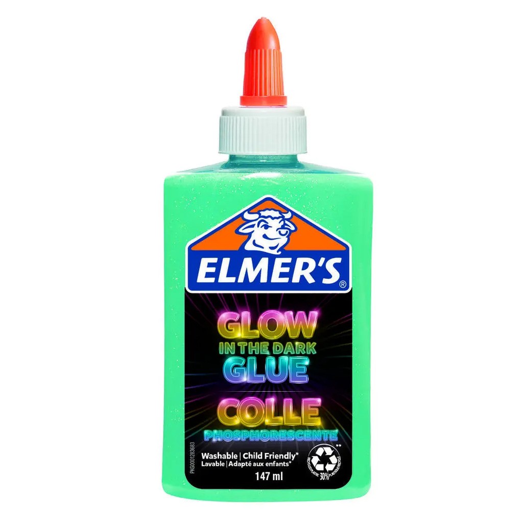 Elmer&apos;s Glow-in-the-dark Lim blå 147 ml