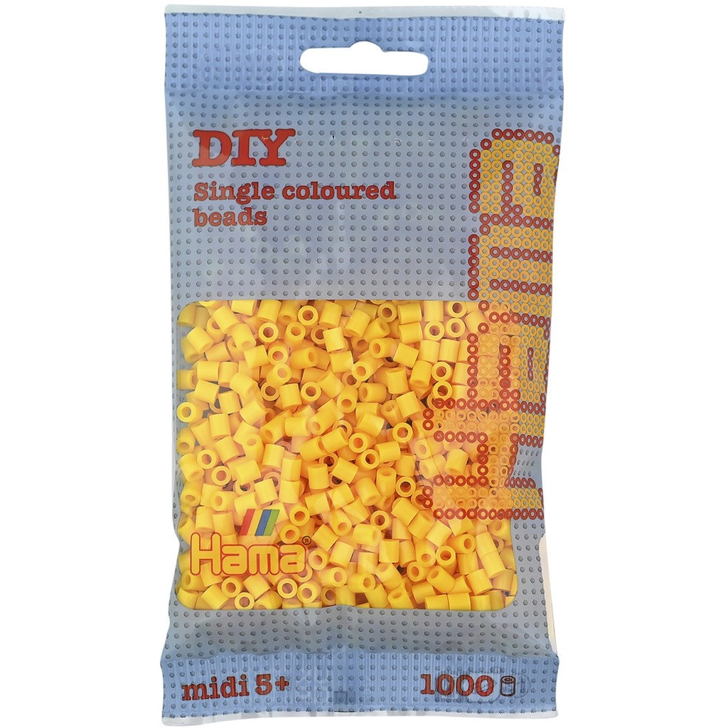 Hama midi perler 1000 stk gul 3