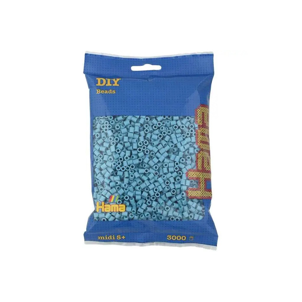 Hama midi perler 3000stk turkis