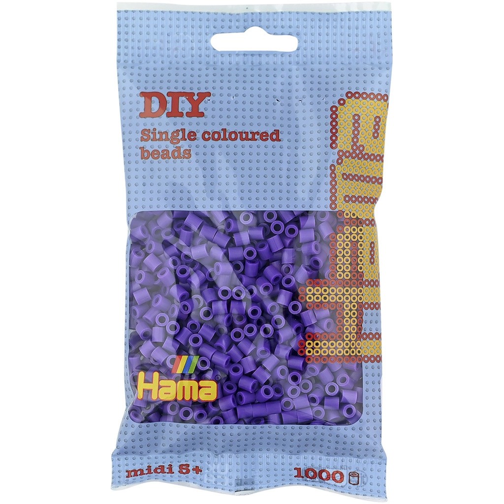 Hama midi perler 1000 stk lilla 7