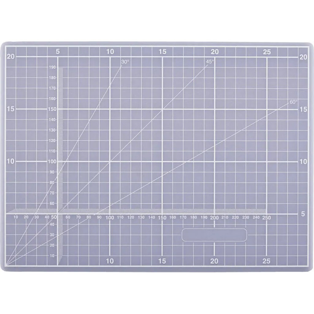 Skæreunderlag lysegrå A4