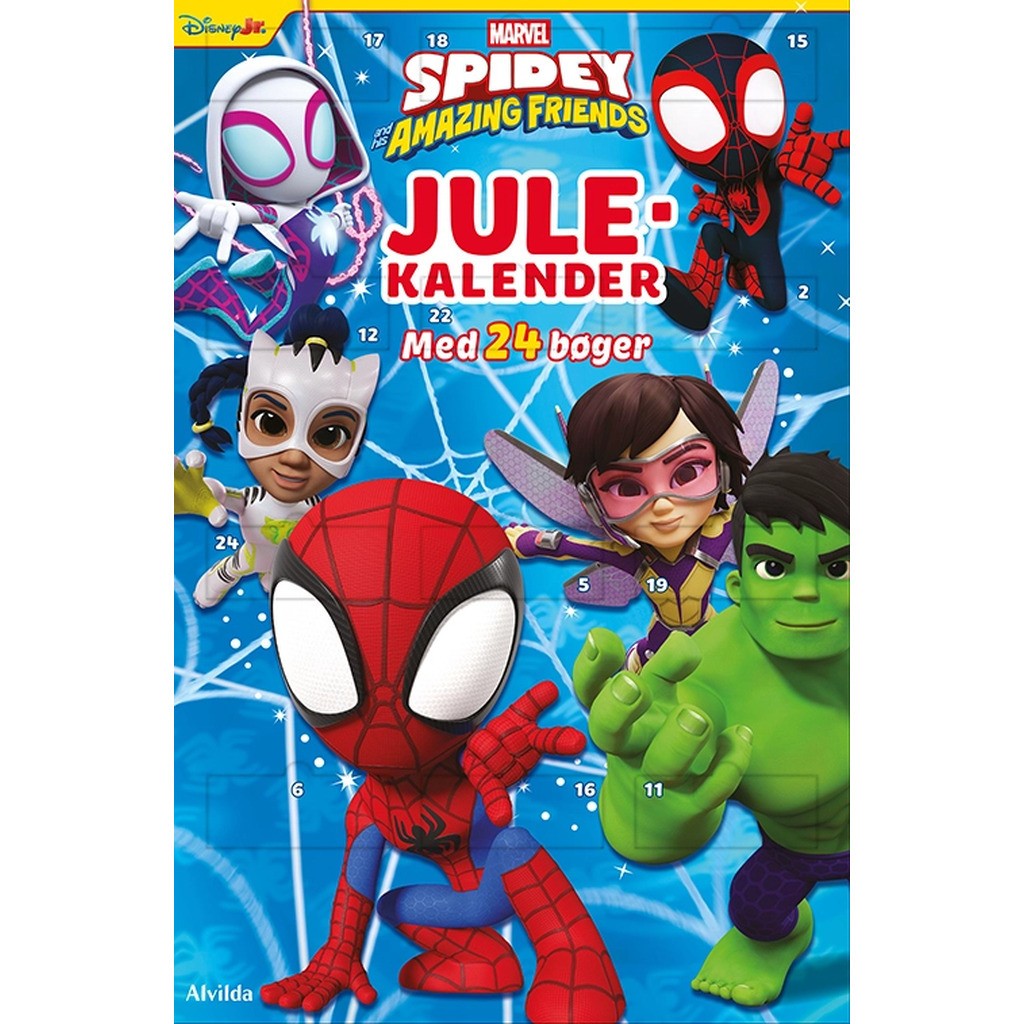 Marvel - Spidey - Julekalender med 24 billedbøger