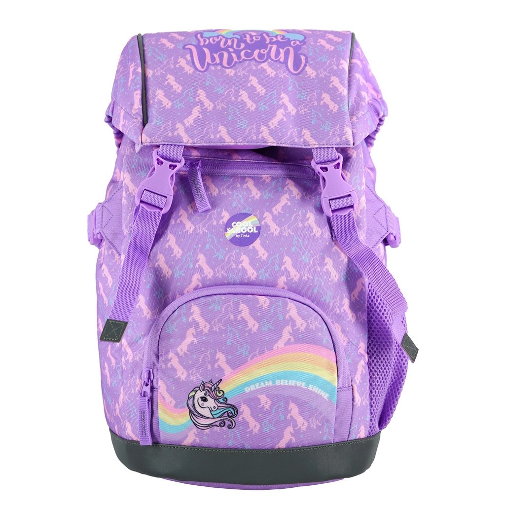 Tinka unicorn lilla 22l m/regnslag