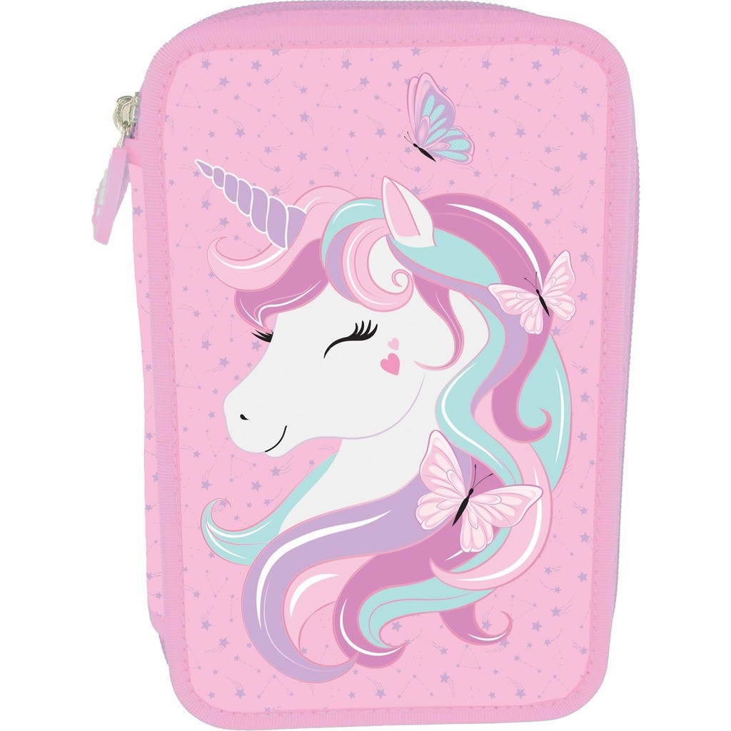 Tinka dobbelt unicorn rosa m/indhold