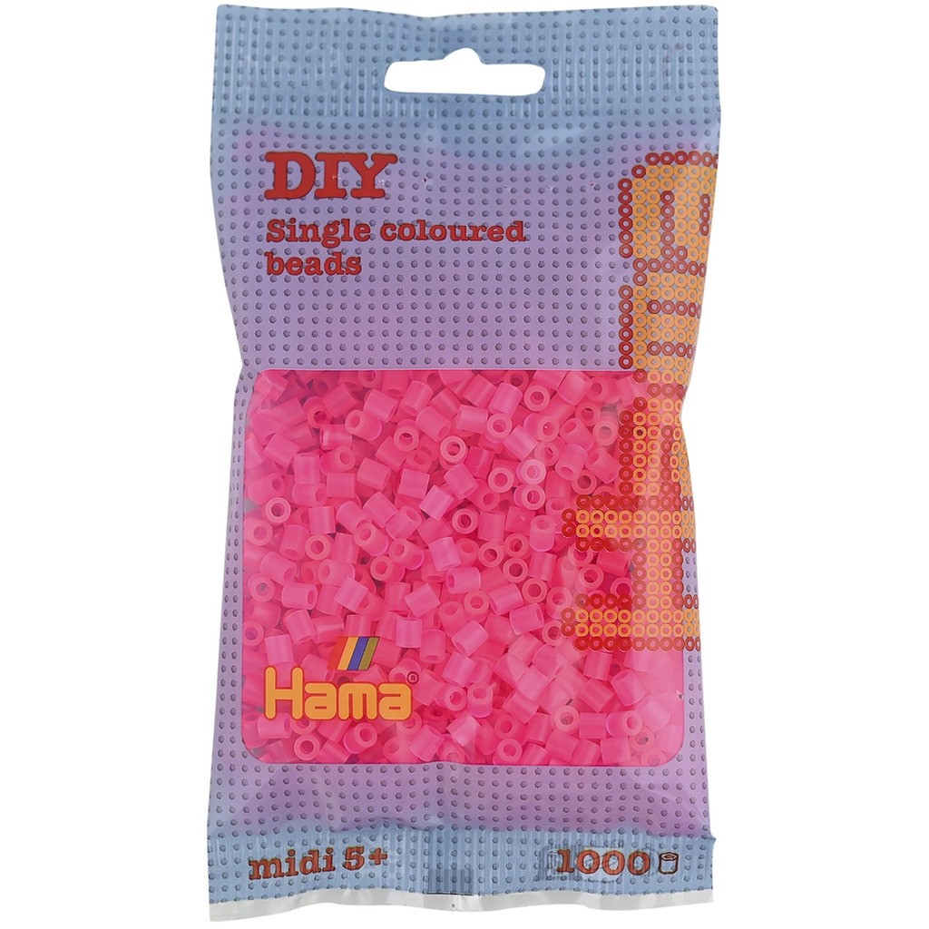 Hama midi perler 1000 stk fuchsia 32