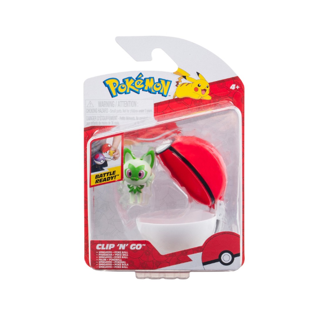 Pokémon Clip 'N Go SPRIGATITO AND POKE BALL