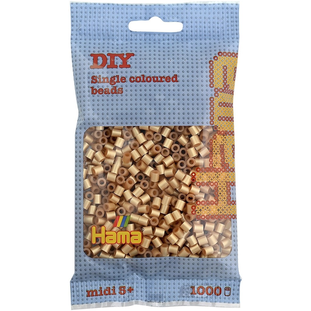 Hama midi perler 1000 stk guld 61