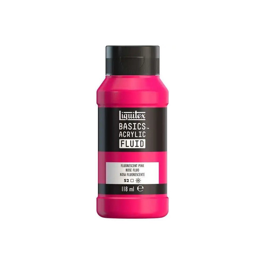 Basics fluid 118ml fluorescent pink row 987