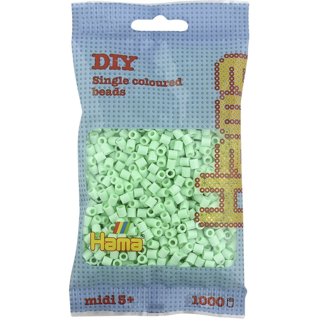 Hama midi perler 1000 stk pastel mint 98