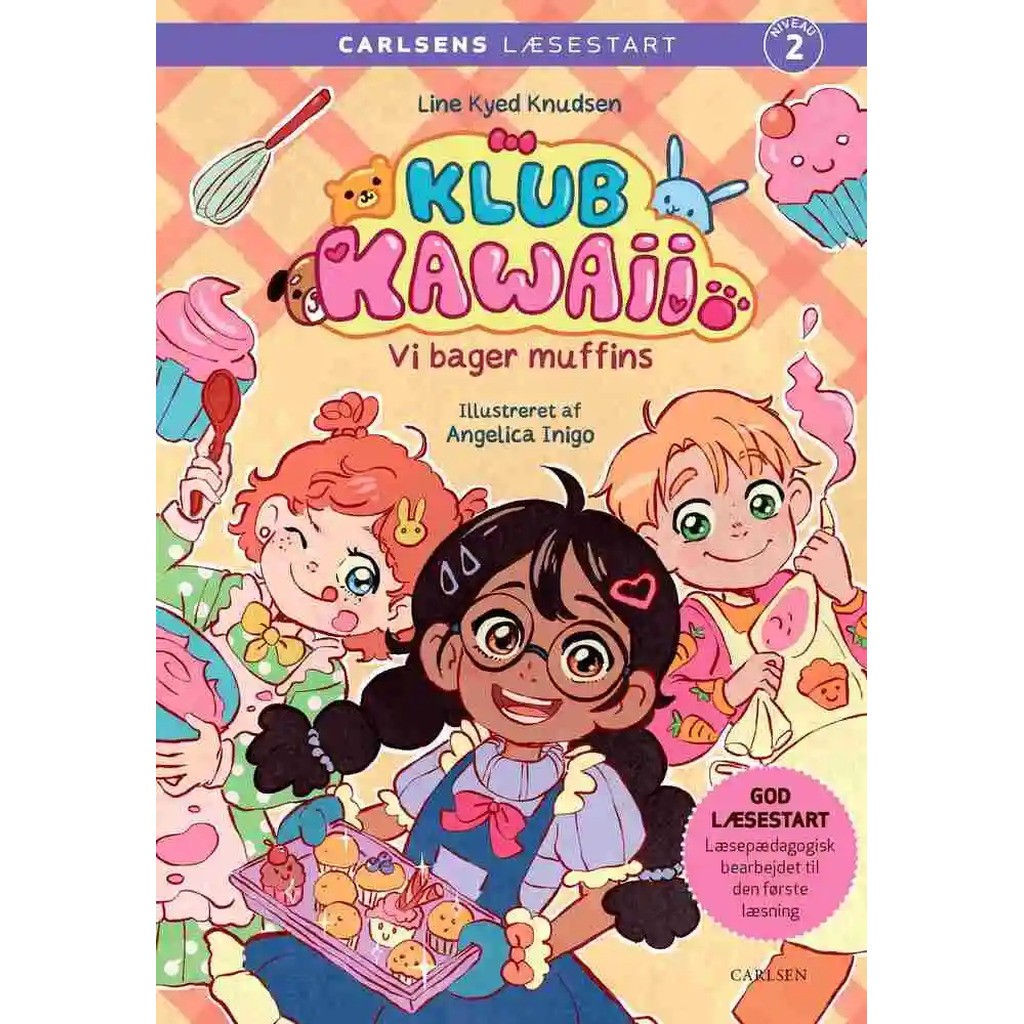 Carlsens Læsestart: Klub Kawaii - Vi bager muffins