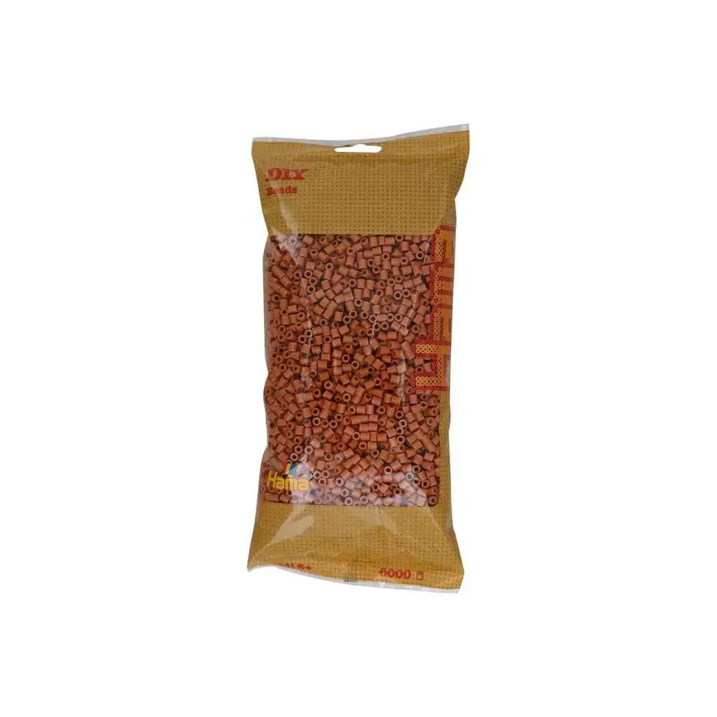 Hama midi perler 6000stk lysebrun
