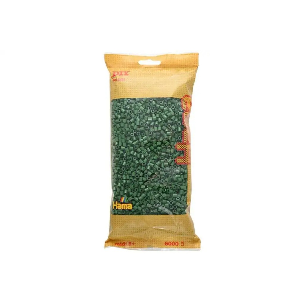 Hama midi perler 6000stk skovgrøn