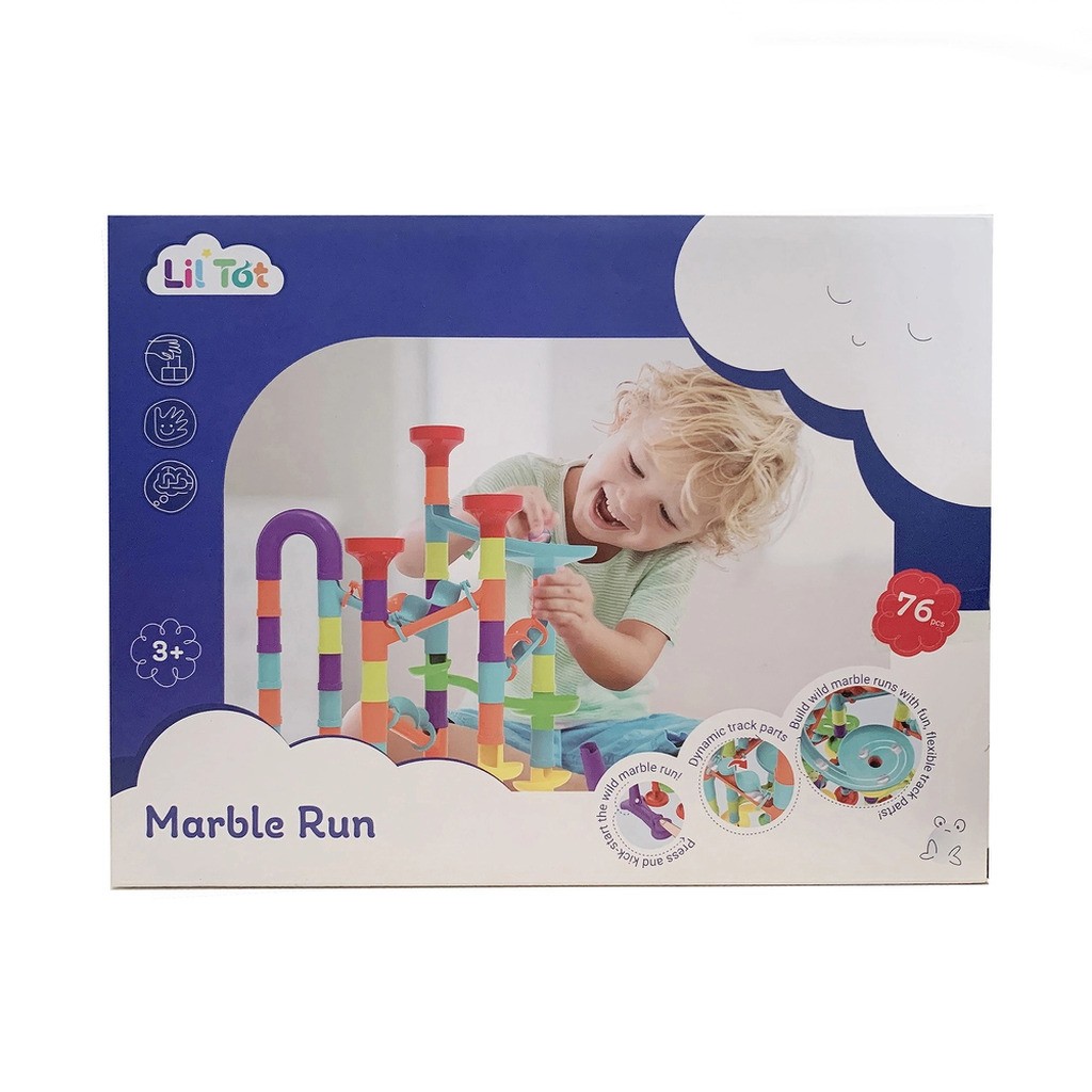 Lil&apos;Tot Marmorkuglebane 76 stk, 33 cm