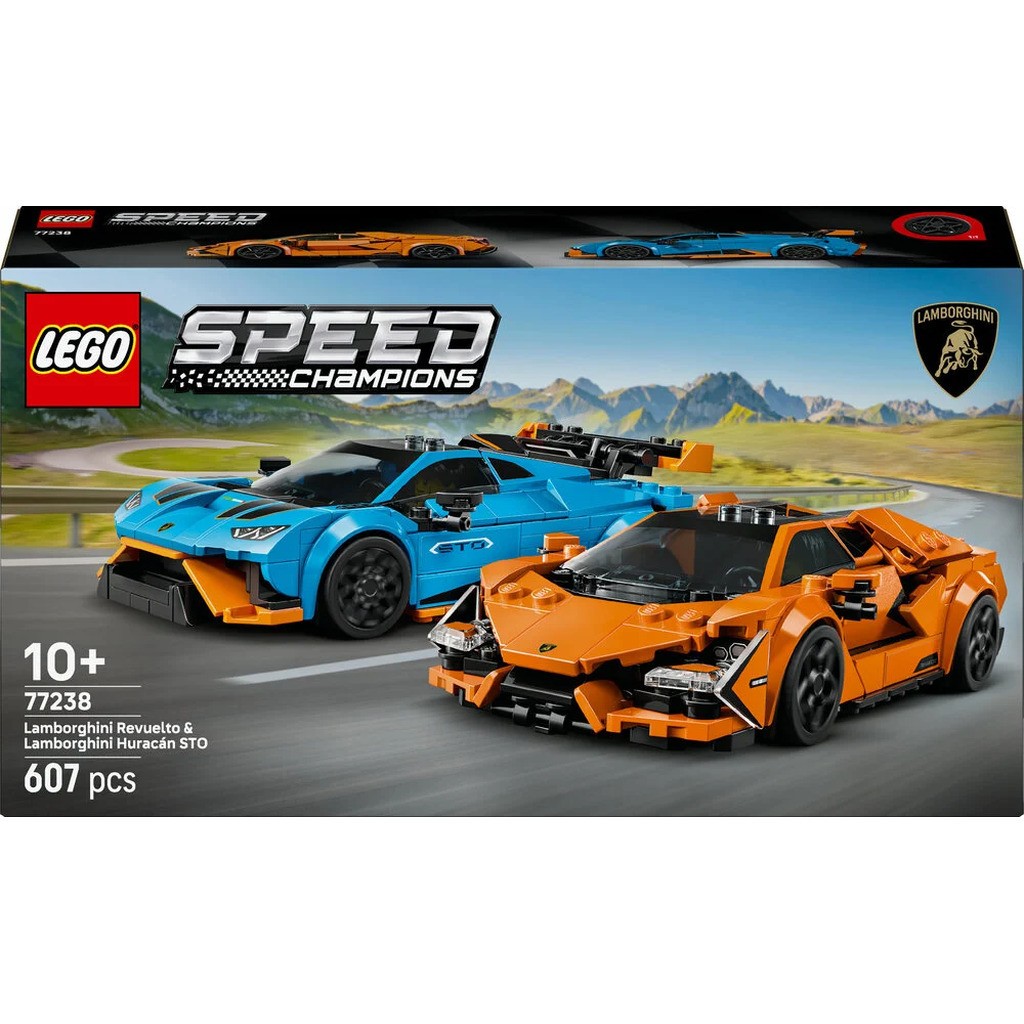 77238 LEGO Speed Champions Lamborghini Revuelto og Huracán STO