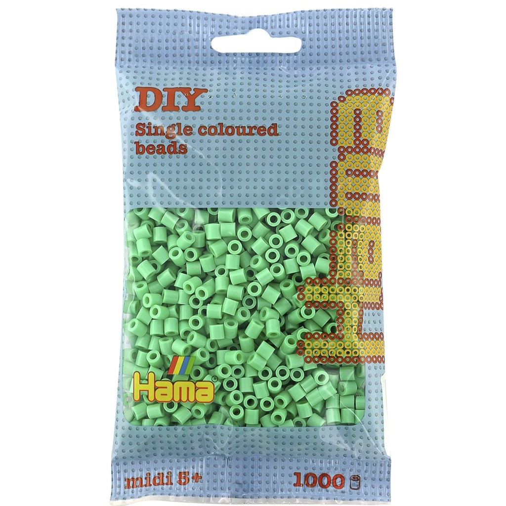 Hama midi perler 1000 stk lysegrøn 11