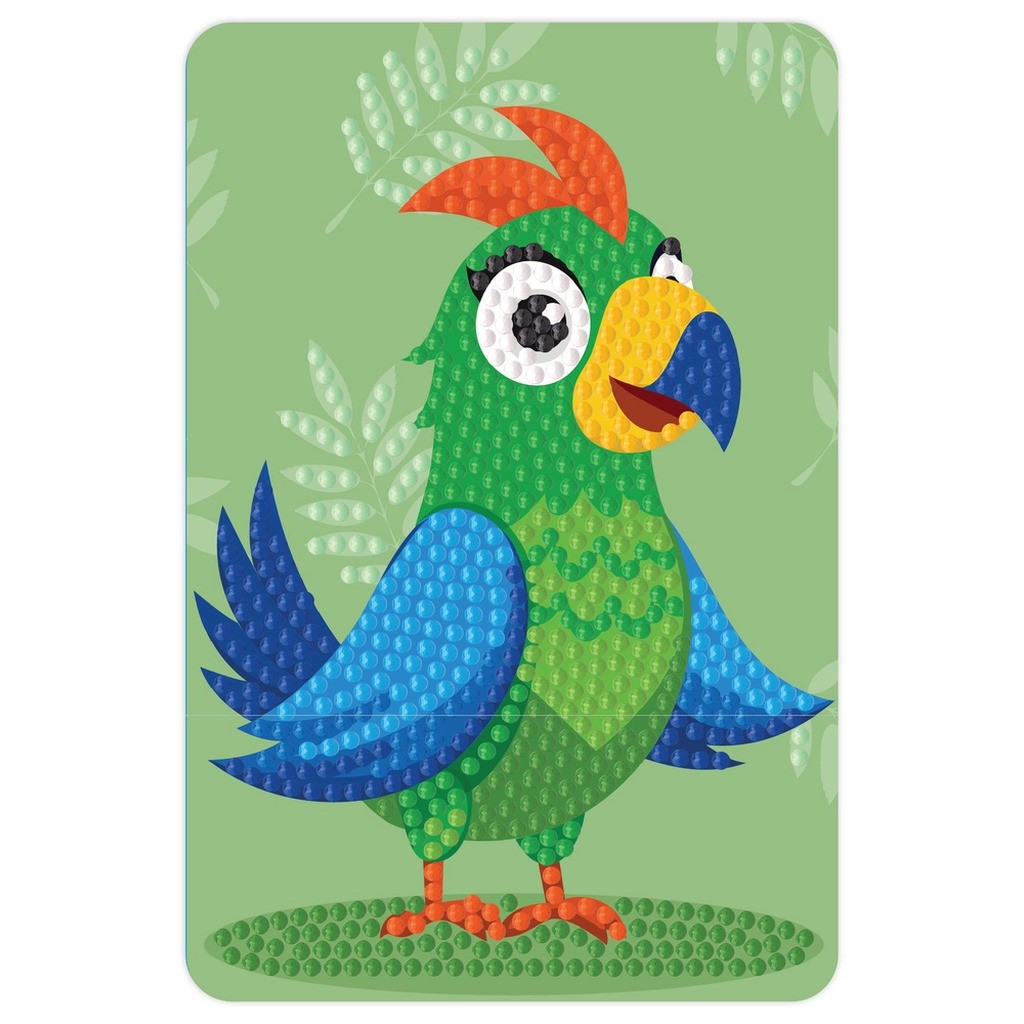 Diamond art papegøje 10 x 15 cm