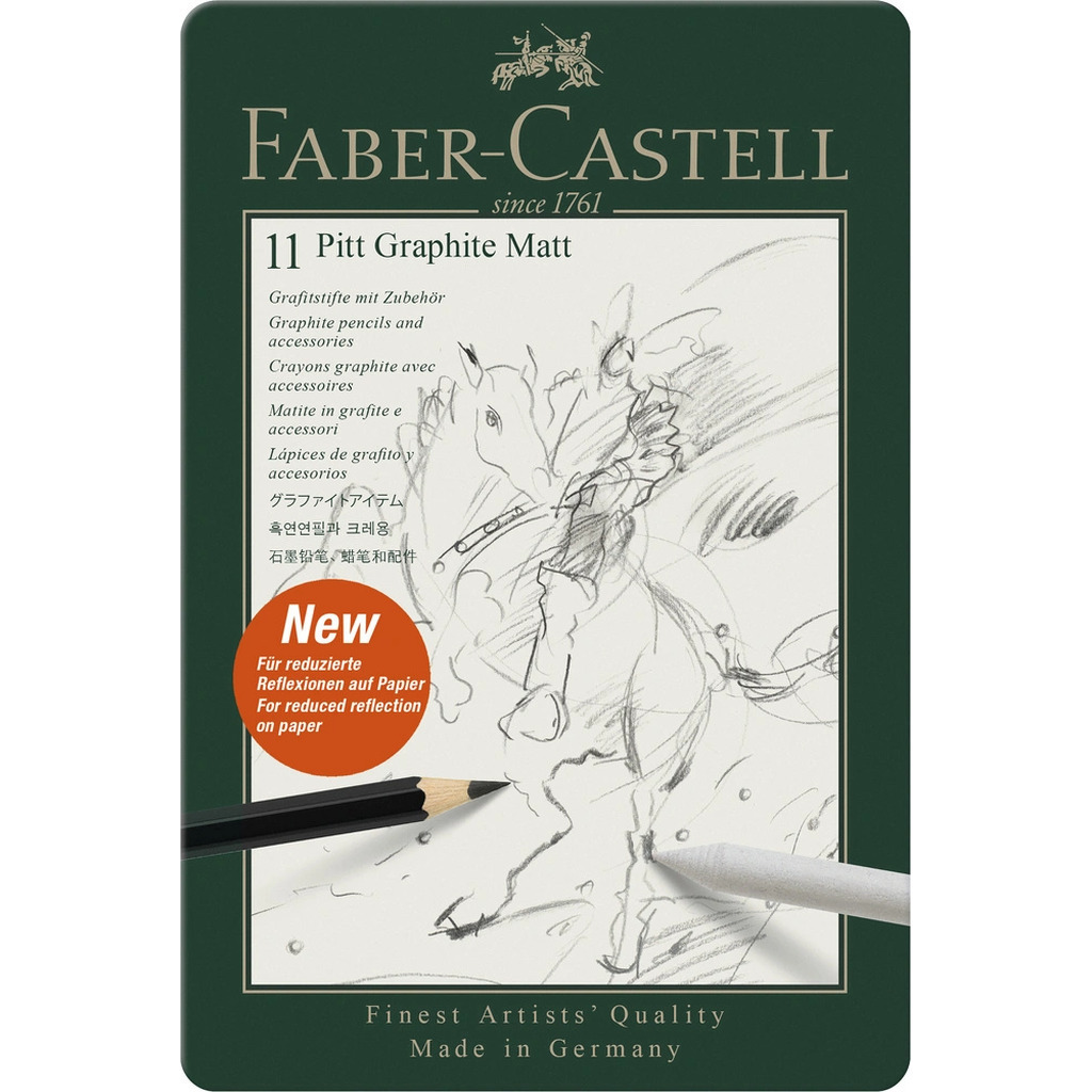Pencil pitt graphite mat Faber-Castell 11 stk