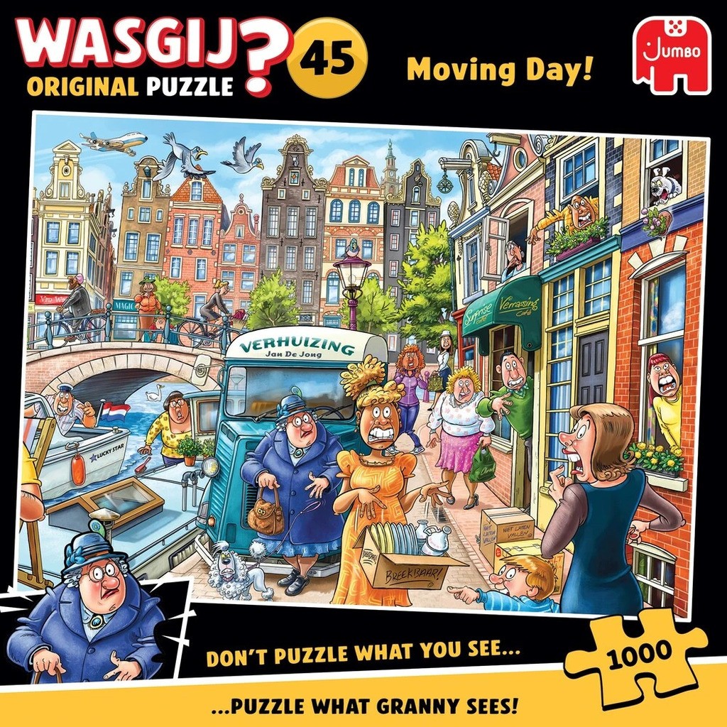 Puslespil Wasgij Original 45 Moving Day! 1000 brikker