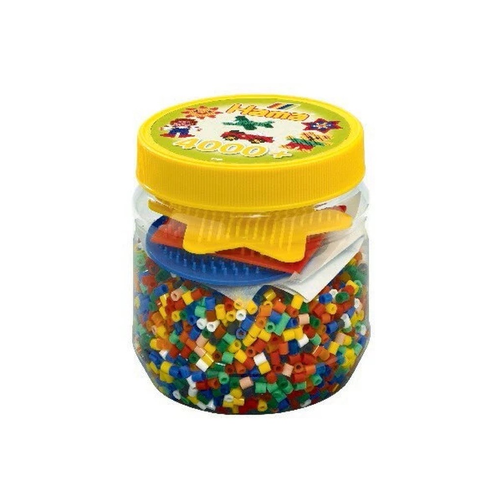 Hama perler 4000stk + 3 stiftplader ass