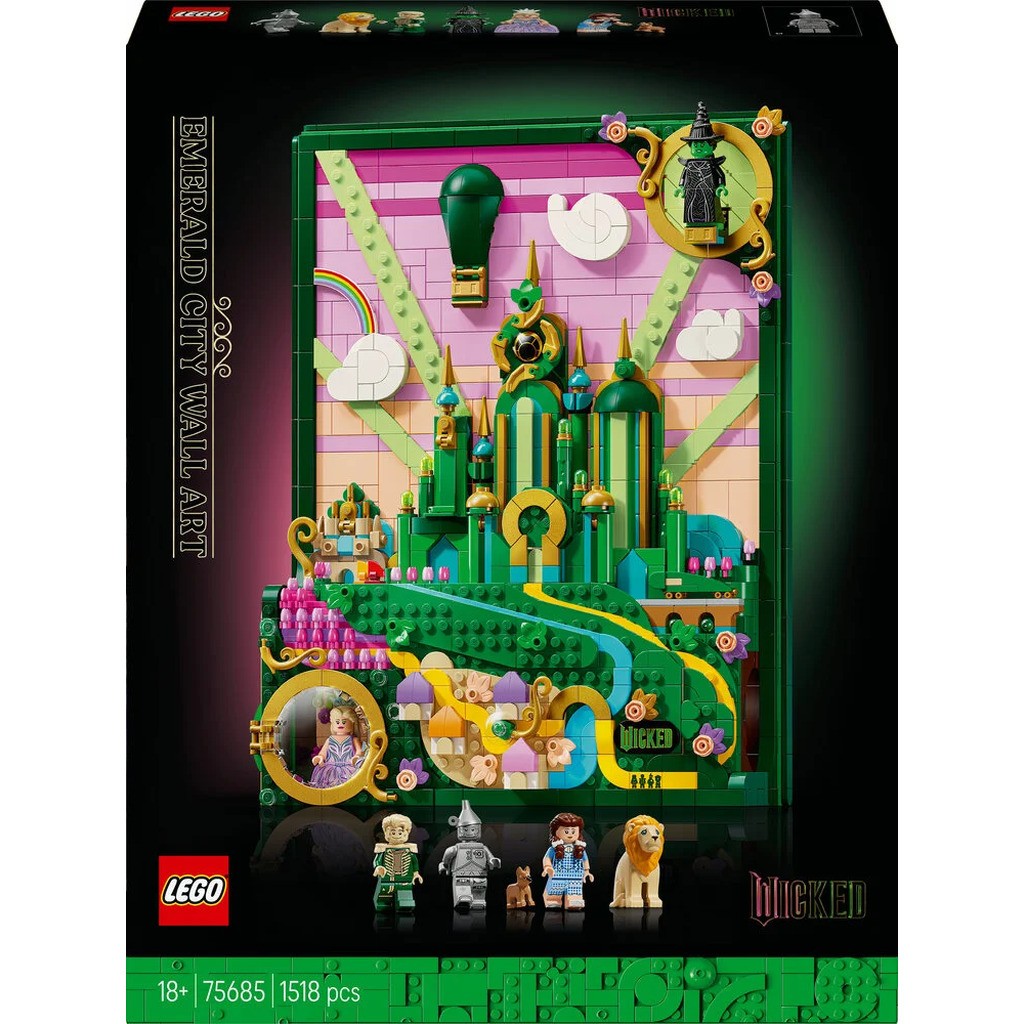 75685 LEGO Wicked Emerald City-vægkunst