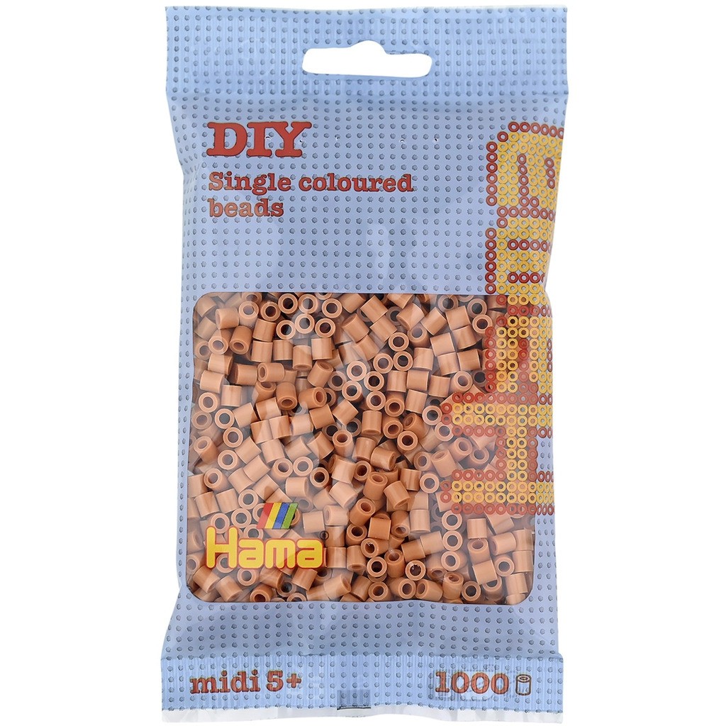 Hama midi perler 1000 stk. lys brun 21
