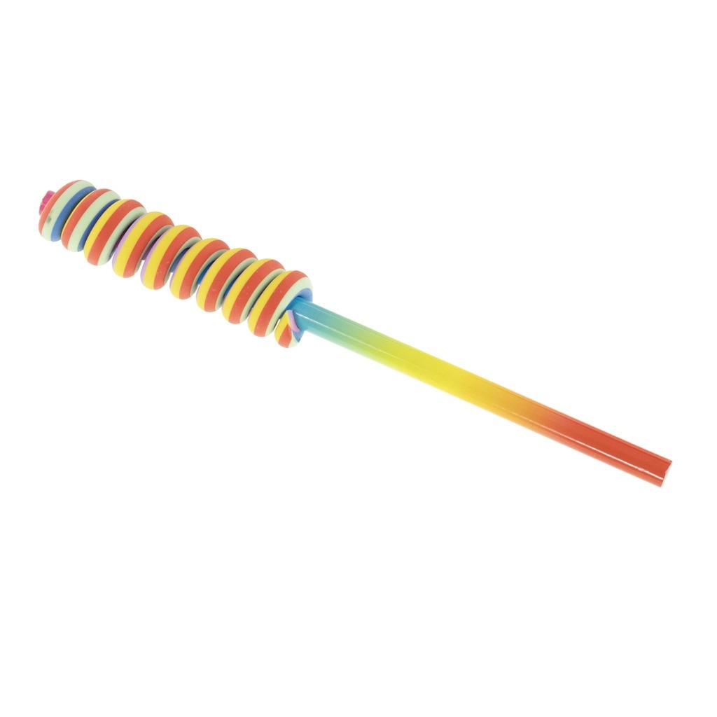 Blyant regnbue m/lollipop viskelæder Tinka
