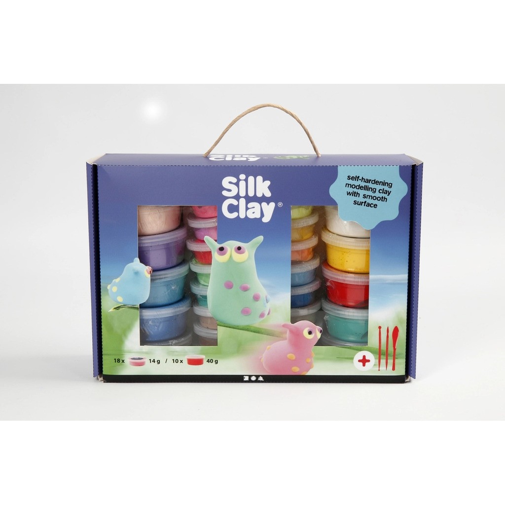 Silk clay kuffert 1 sæt