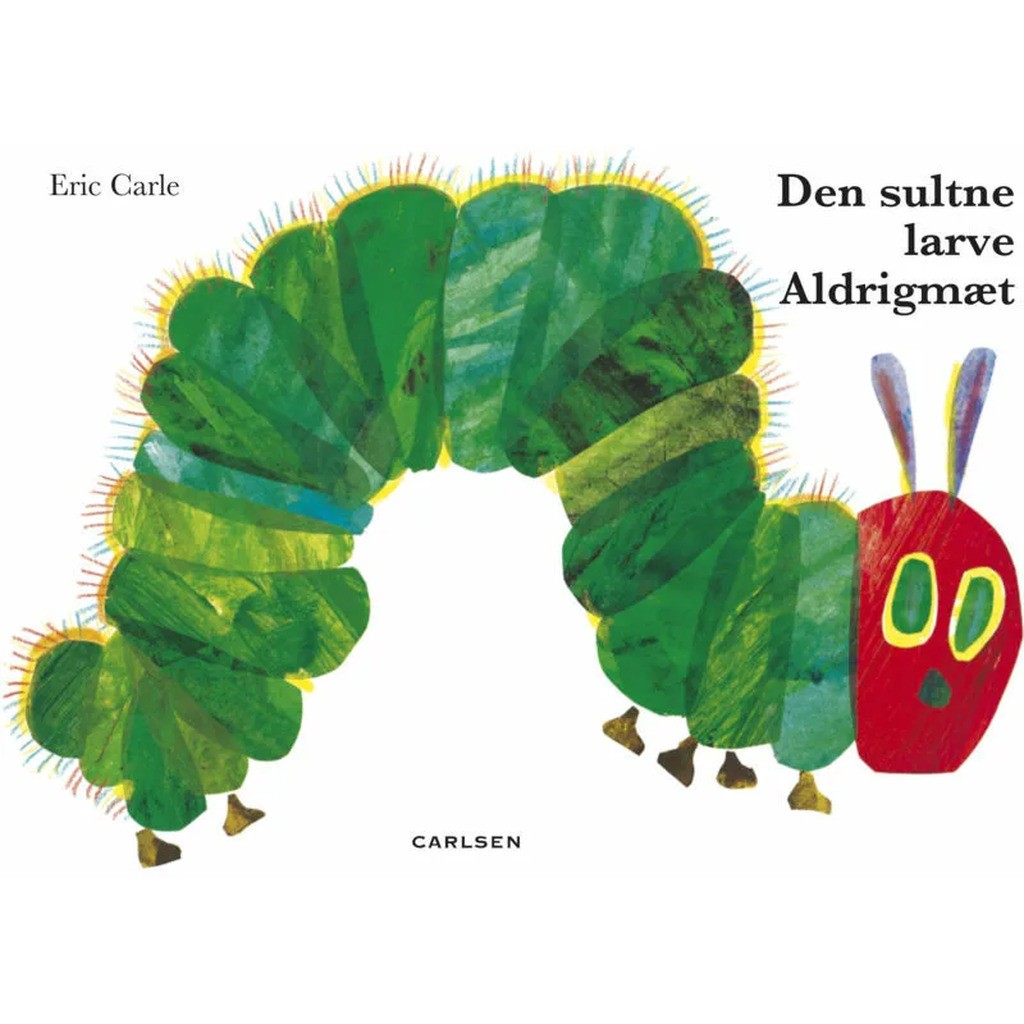 Den sultne larve Aldrigmæt (stor papbog)