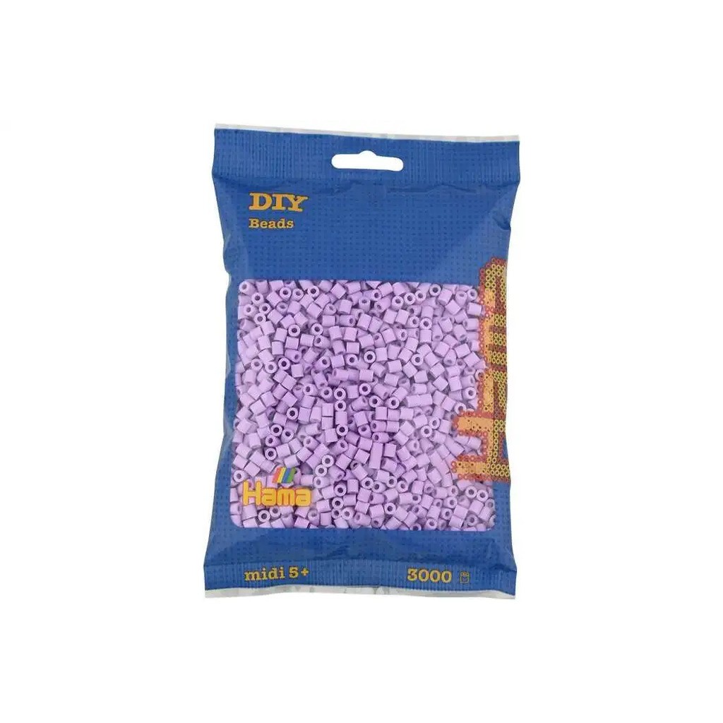 Hama midi perler 3000stk pastel syren