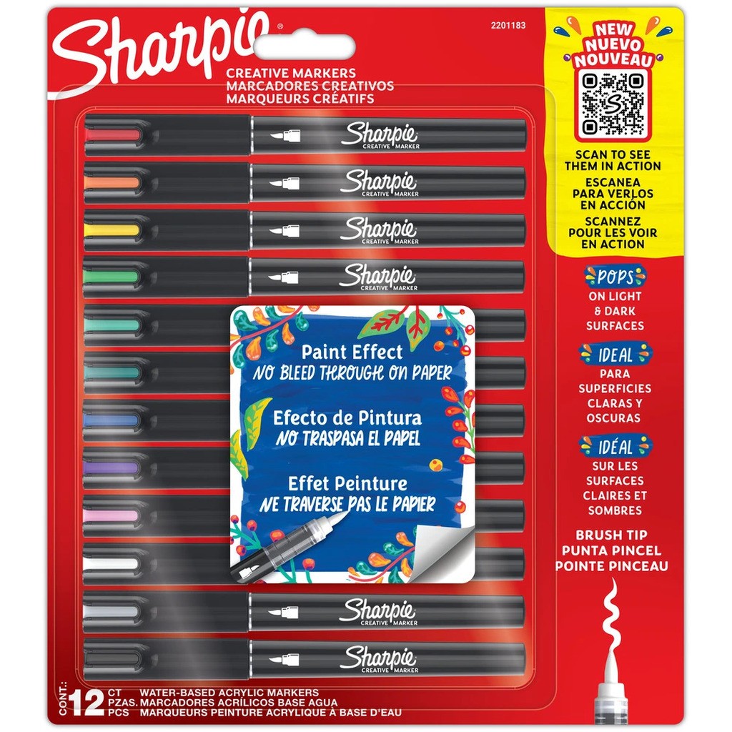 Sharpie Creative paint marker penselspids 12 ASS