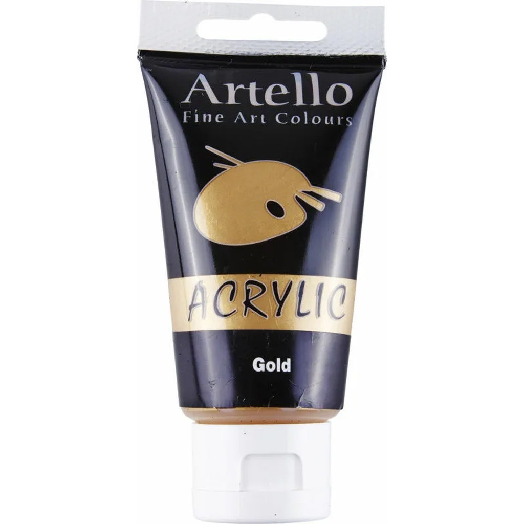 Akrylmaling Artello guld 75ml